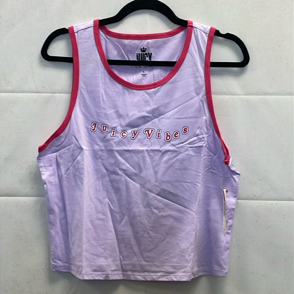 Juicy Couture, Lilac Sky, Juicy Vibes, Cropped Tank (L)